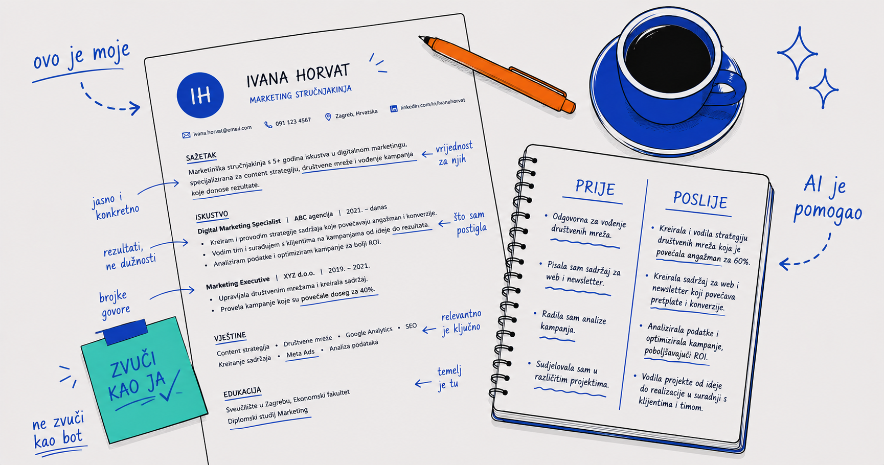 Kako napisati CV uz pomoc AI-ja - digitalni kutak
