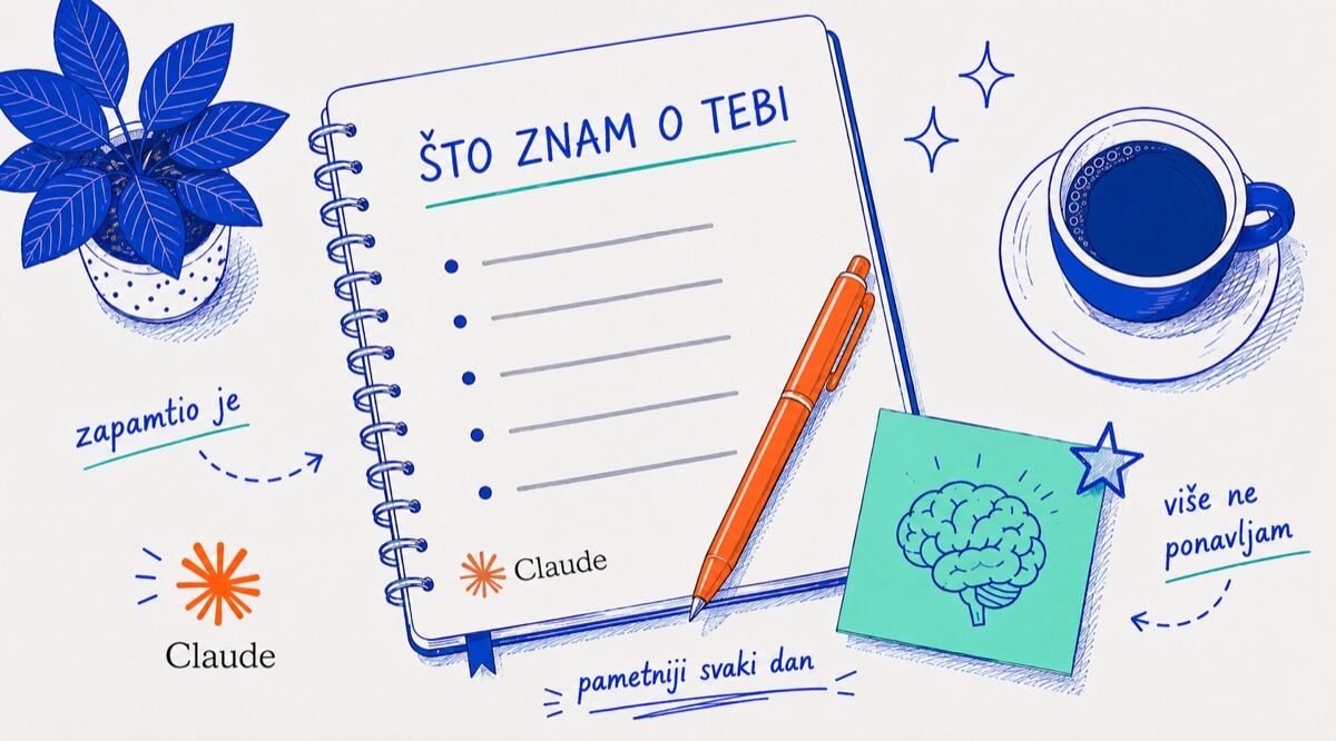 Claude Memory vodic - digitalni kutak